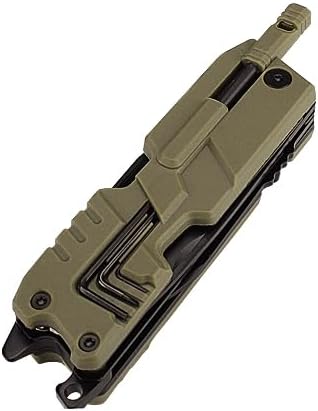 Miniatura 8 de Cuchillo multibolsillo, 22 en 1, herramientas EDC de equipo de supervivencia con funda de nailon, emergencia, campamento, senderismo, caza, regalo