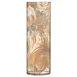 Rose Gold Gorgeous Style Plastic Vases 11.8 x 3.9 Inch Decorative Vase for Wedding Aesthetic Dining Table Bookshelf Library floreros para decoracion Decor