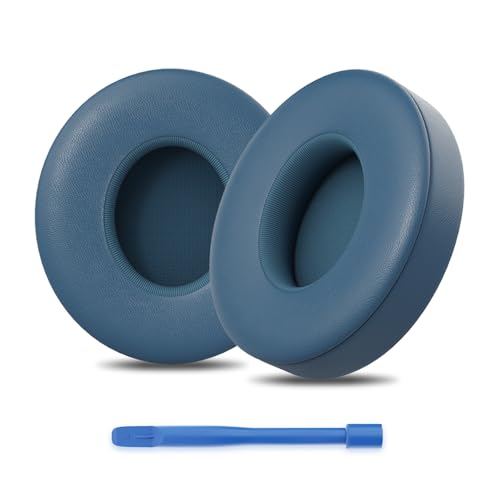 Repuestos para auriculares Beats Solo 3/2, almohadillas suaves y resistentes al sudor de PU proteico con espuma viscoelástica que reduce ruido (Azul) miniatura 1