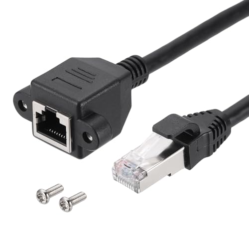 Rallonge Ethernet Cat6 RJ45 MECCANIXITY 1,9 m mâle femelle à vis pour imprimante et PC
