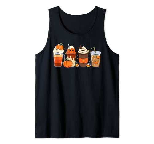 Fall Halloween Costume Autumn Pumpkin Spice Thanksgiving Camiseta sin Mangas