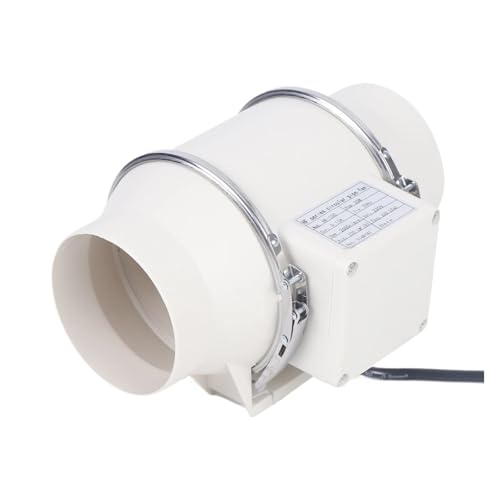HIJYMNZPQ Extractor De Aire Ventiladores De Extracción Ventilador Ventilación Conducto Tubería Baño Silencioso Pared For Inodoro Cocina ExtraccióN Potente(White)