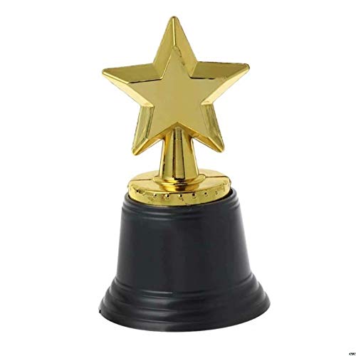 WEIFAN Mini trophées pour Enfants - Trophée de l'étoile d'or pour Les gagnants des récompenses Fêtes des récompenses en…