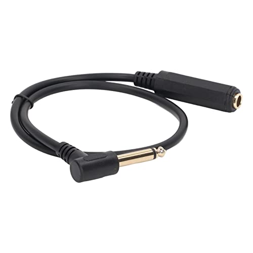 ACOGEDO Cable 0 5m /4in Mono Right Angle 6 35mm Male to Female Stereo Extension Cable for Microphone Which Can Quality Se CableStereo CableMicrophone CableStereo Extension CableRight