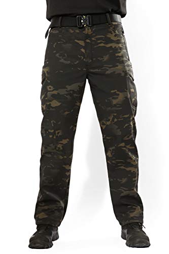 image for ANTARCTICA Men's Winter Fleece Lined Softshell Tactical Pants for Ski 