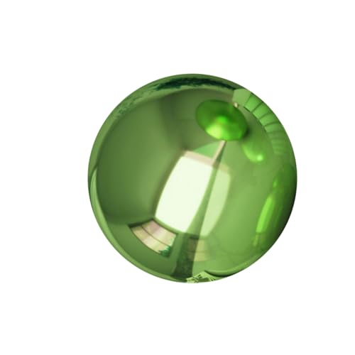 jojofuny Boule Métallique de Jardin Miroir Réfléchissante 150 Mm Vert Gemme Déco Extérieure Patio Acier Inoxydable Polie pour Jardin et Espaces Extérieurs