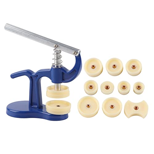 ANKROYU Herramienta de Prensa de Tapa de Reloj, Herramienta de reparación del Reloj Press, Juego de Prensa de Reloj para La Reparación De Relojes con 12 Troqueles