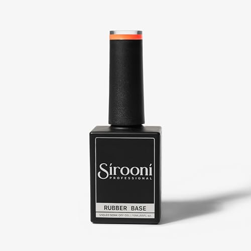 Sirooni Base de borracha - laranja coral | Base forte e flexível | Sombra laranja coral vibrante | E