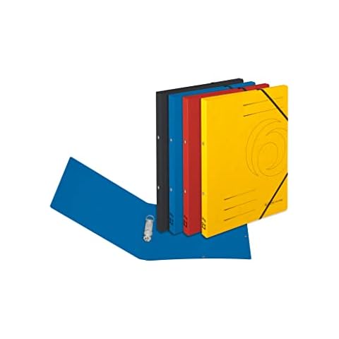 Herlitz 50035502 Ringhefter A4 Quality, 2 Ring-Mechanik,farbig sortiert, 5 Stück Cover