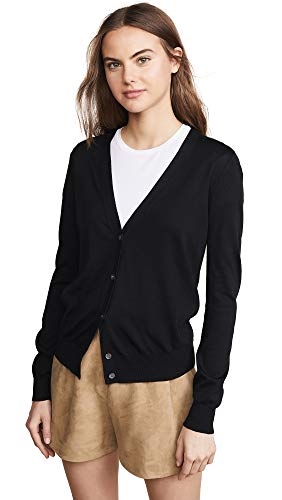 Theory Women's V Neck Cardigan, Black, Small