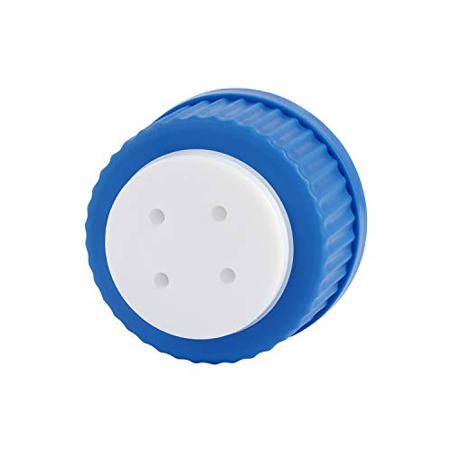 Bouchon de sécurité GL45 pour connecter 4 tubes de 1/8" sur flacon - 7