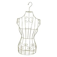 LOVIVER Hanging Half Body Torso Mannequin Dress Form, Support, Convenient, Torso Body Female Mannequin for Boutique Display, Gold