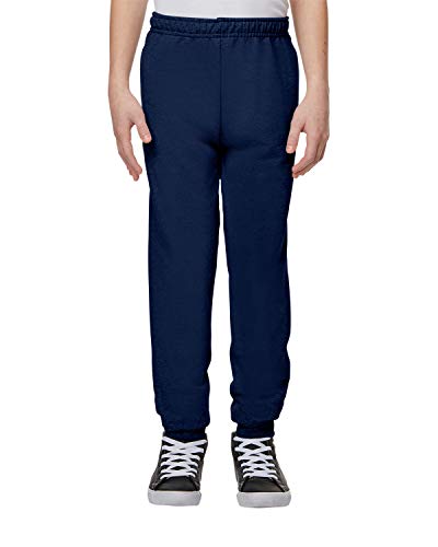 JERZEES Youth NuBlend® Jogger Fleece Pants M J. Navy