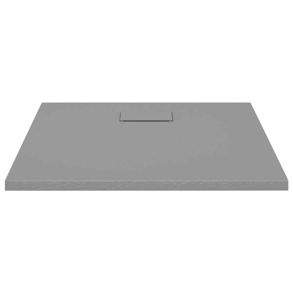 SMC Plato de ducha blanco 80 x 80 cm con umbral bajo y superficie antideslizante, resistente a los arañazos SMC plato de ducha 80 cm x 80 cm