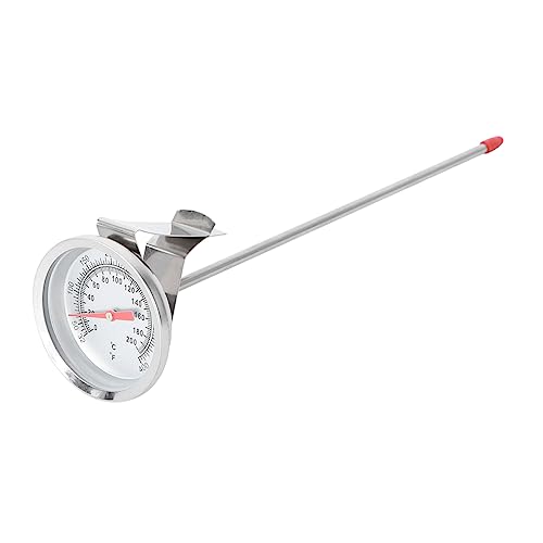 UKCOCO 1Pieza Termómetro de Cocina Inoxidable para Barbacoa Herramienta Precisa para Asar Carne Compacto y Portátil para Cocina y Horneado