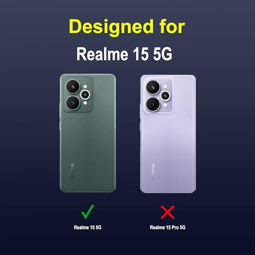 Image of Zapcase Back Case Cover for Realme 15 5G | Compatible for Realme 15 5G Back Cover | Liquid Silicon Magic Case with Camera Protection | Sapphire