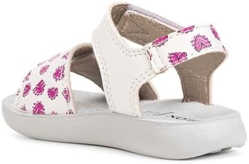 Geox Meisje B Sandal Lightfloppy, Geel Wit, 25 EU