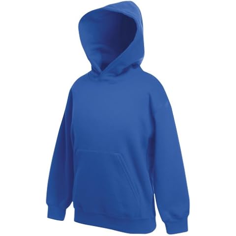 Fruit Of The Loom Blue Hooded Sweatshirt for Kids Cover