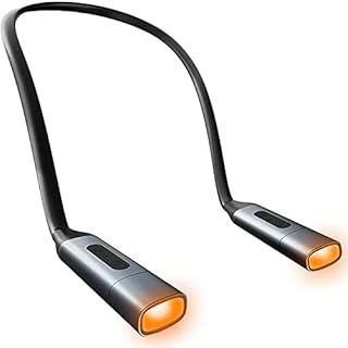 Lampada Da Lettura,Lucetta Per Leggere Libri USB Luce ricaricabile del libro leggero per la lettura a letto di notte 3 colori Luminosità Stepless Dimming Collo Lettura della lampada