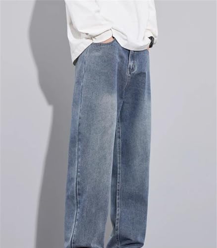 Men Wide Leg Jeans Korean Style Fashion Straight Trousers Spring Casual Baggy Denim Pants Streetwear3