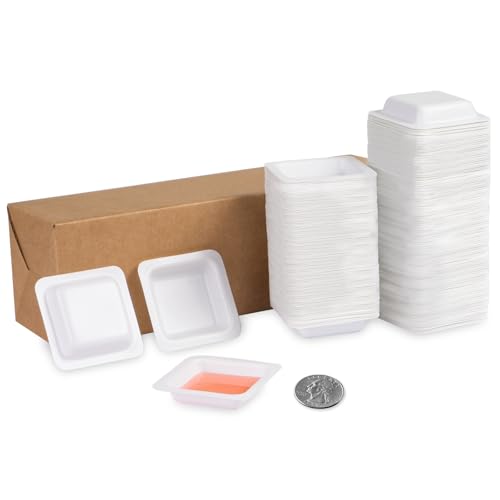lab weigh boats medium 125pack 100ml square plastic weighing boat for scale anti-static weigh dishes for mixing powder measuring liquid epoxy sample