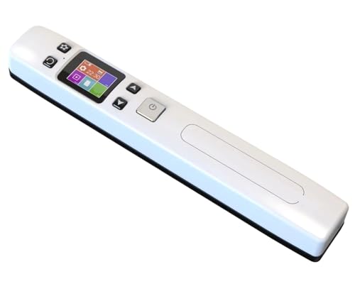 Escáner de Documentos, Escáner Portátil WiFi For Documentos, Tareas, Escaneo De Fotos,para el hogar(White)