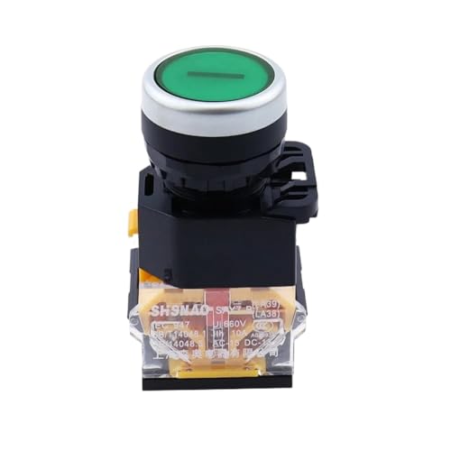 Interruptor pulsador momentáneo LA38 de 22 mm para suministros eléctricos