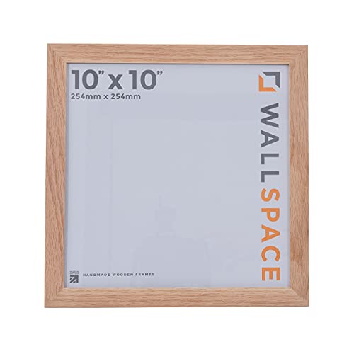 Wall Space 10x10 Oak Picture Frame, Square Frame Oak
