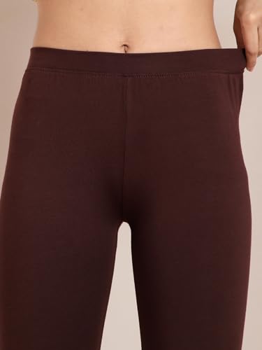Image of TWIN BIRDS Super Stretchable Cotton Elasthane Fabric Ankle Length Leggings for Women