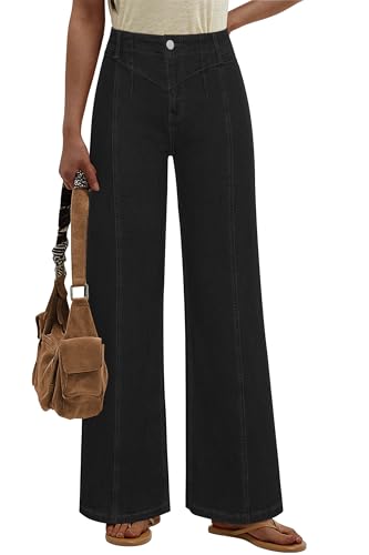 Womens Wide Leg Jeans High Waisted Baggy Jean Fashion Stretch Jeans for Women Trendy Slim Butt Lift Jean Pant