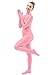 Ensnovo Womens One Piece Unitard Full Body suit Spandex Skin Tights Pink,M