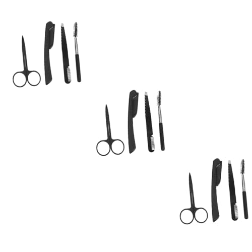 Didiseaon 3 Sets e Eyebrow Grooming Kit Trimmer Shaper Trimming Tool Scissor Clip