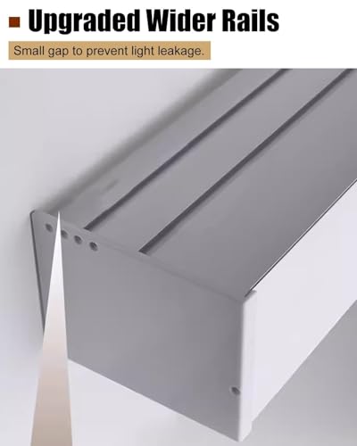 Rail de rideau personnalisable pour plafond suspendu de 2,4 m - Séparateur de pièce pour douches et salles de séjour - 245 cm - Facile à installer - Solution décorative polyvalente et élégante