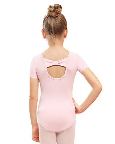 Image of Stelle Leotard for Girls Black Ballet Dance Leotard Gymnastics Outfits with Bow Back (Toddler /Little /Big Kids)