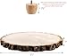 Frcctre 11 Inch Wood Cake Stand, Round Wooden Cupcake Pedestal, Paulownia Woods Slice with Legs, Rustic Cake Holder Wooden Serving Tray Serving Board Display Wood Plant Stand