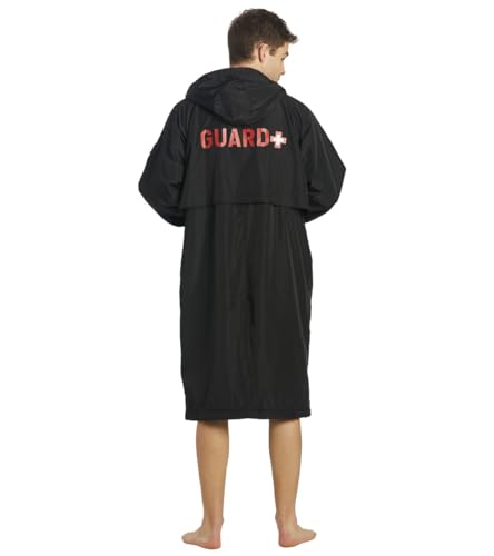 Image of Sporti Unisex Swim Parka with Comfort Plush Fleece Lining, Multi Pocket Zipper - Water Resistant Swim Coats for Women & Men