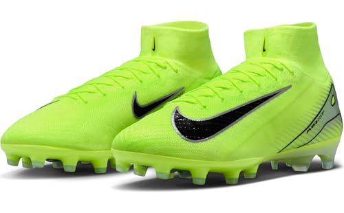 Nike Mercurial Superfly 10 Elite AG-Pro High-Top Soccer Cleats (FQ8339-700, Volt/Black)2
