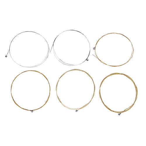 Denkerm Jeu de cordes de rechange professionnelles en acier inoxydable pour guitare folk classique, amateurs de guitare… - Les Beatles, Paul McCartney, John Lennon, RIngo Starr, George Harrison Denkerm Jeu de cordes de rechange professionnelles en acier inoxydable pour guitare folk classique, amateurs de guitare… – Image 3