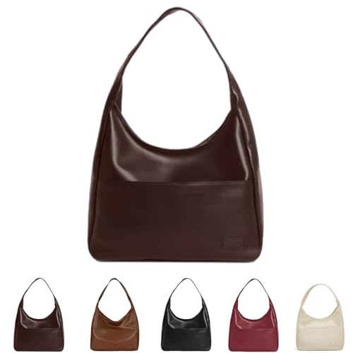 Ooomay Bag, Ooomay Shoulder Bag, Tote Bag for Women, Large Capacity Casual Trendy Soft Bag, Waterproof Leather for Daily Use