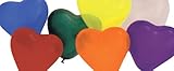 PIONEER BALLOON COMPANY Assorted Jewel Tone Heart Shaped Latex Balloon, 6