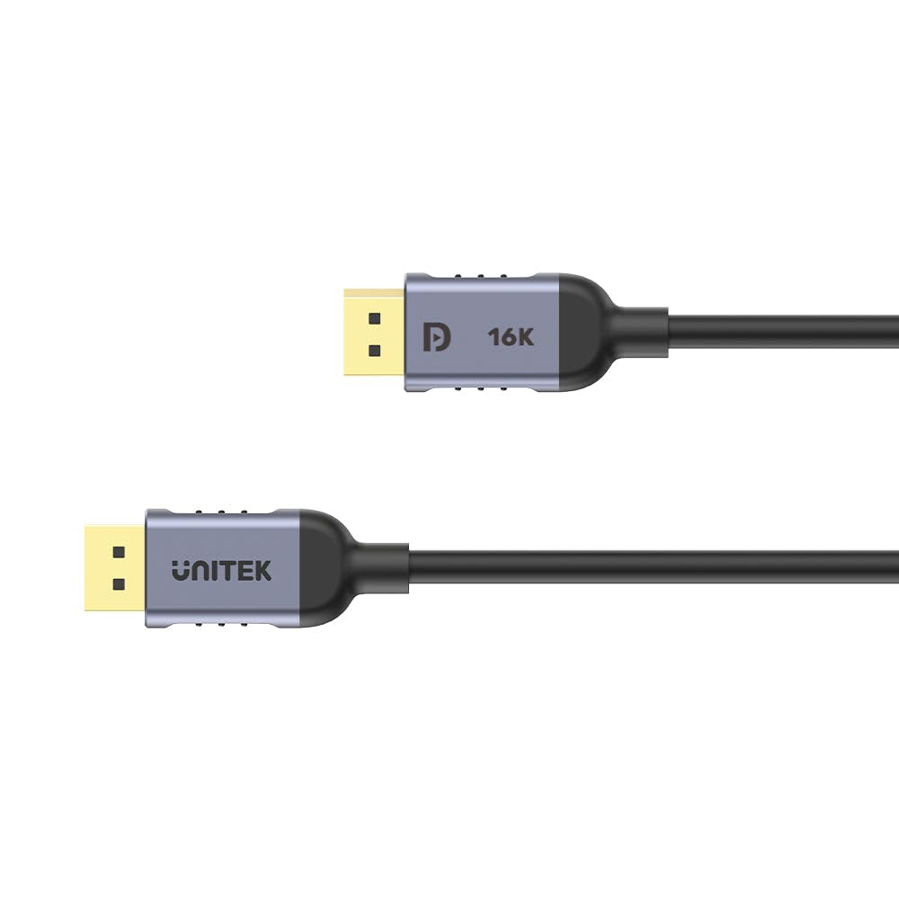 Unitek DisplayPort Kablo v2.1 16K Çözünürlük 3 Metre Gri C1626GY01-3M