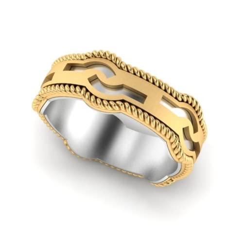 18KT (750) Yellow Gold Ring For Women-H-076-L