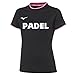 Mizuno T-shirt femme Team I Love Padel, Noir , X-Large