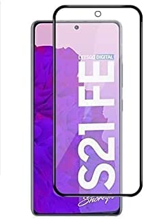 Image of Tempered Glass Screen Protector Compatible For Samsung Galaxy S21 FE with Edge-to-Edge Protector and with Easy Installation Kit
