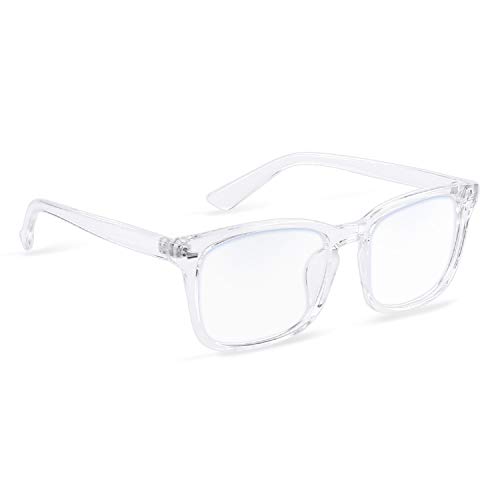 COOLOO Blue Light Blocking Glasses, Gaming Computer Glasses Anti Glare Headache Eyes Strain Glasses with Blue Light Filter, Super Light Weight Fashion Accessories Unisex for Women Men