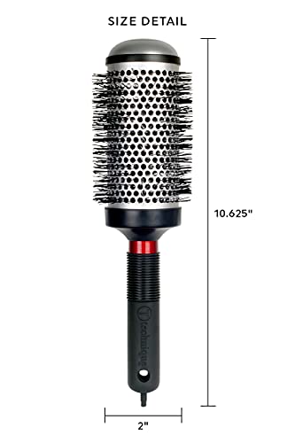 Cricket Thermal Hair Brush #390 2” for Blow-Drying, Curling, and Styling – Heat-Retaining Barrel with Anti-Static Tourmaline Bristles, Round Thermal Brush, Ideal for All Hair Types