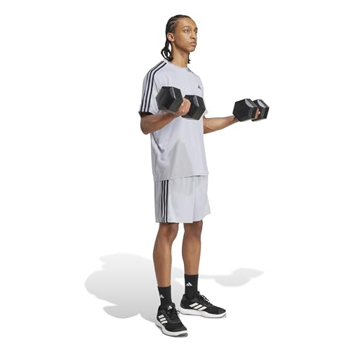 Image of adidas Tr-ES PIQ 3Sho Men Blue Training Shorts Size -