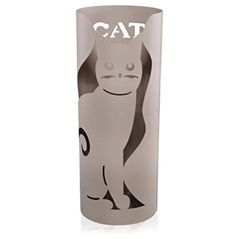 Paragüero MONTEMAGGI cilíndrico con orificios en forma de paraguas gris pardo Cover