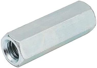50 Packs Rod Coupling Nuts, UNC Threaded Hex Coupling Nut 1/4"-20
