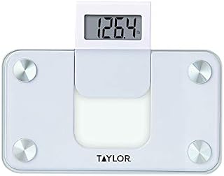 Taylor Digital 350LB Capacity Mini Scale/Expandable Read Out/White/Glass